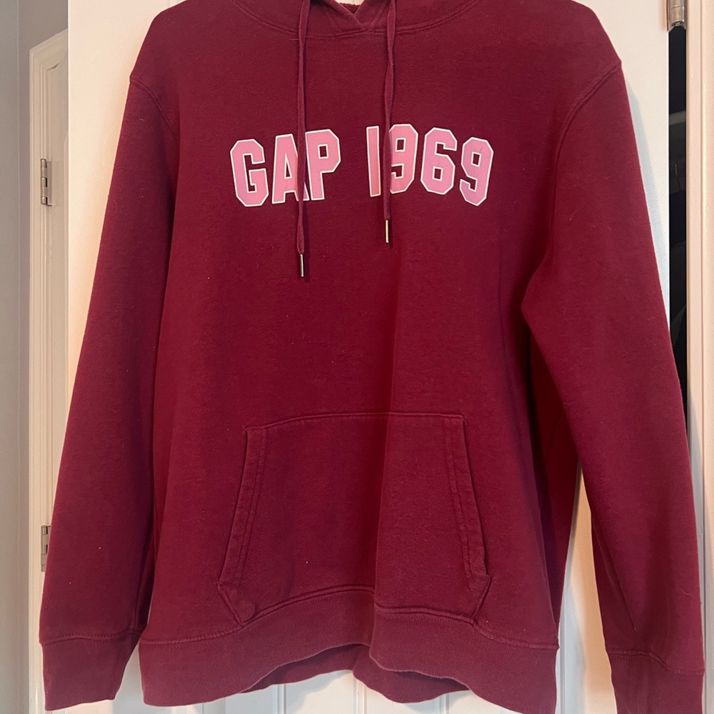 GAP Burgundy Hoodie with Logo